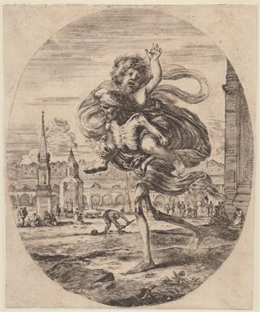 Stefano della Bella (Firenze, 1610 - 1664) 
Morte che porta un bambino 
 