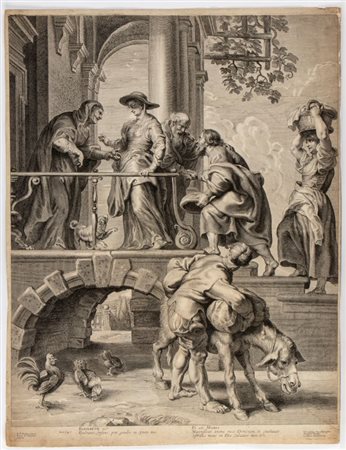 Pieter de Jode II (1606 - 1674 ca.) 
Visitazione, da Peter Paul Rubens 
 