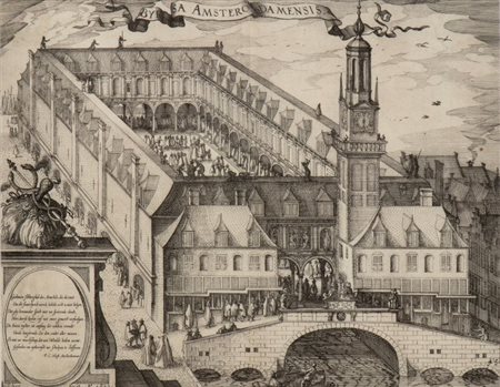 Claes Jansz. Visscher (1587 - 1652, ) 
Byrsa Amsterodamensis 
 