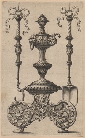 Leonhard II Heckenauer (Ausburgo, c. 1650 - 1704) 
Un grande candelabro 
 