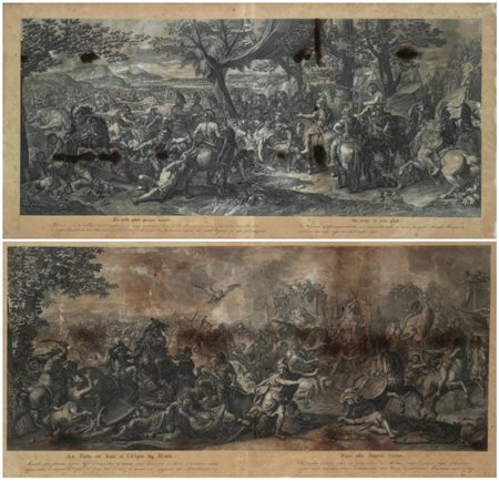 Pierre Picault (1680 - 1711) 
Le Passage Du Granique | La bataille d'Arbelles, da Charles Le Brun  
 