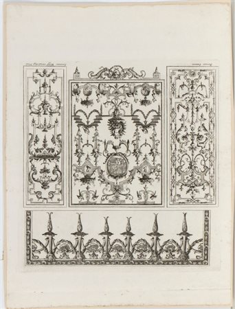 Jean Berain (Saint-Mihiel, 1640 - Paris, 1711 ) 
Ornamenti 
 