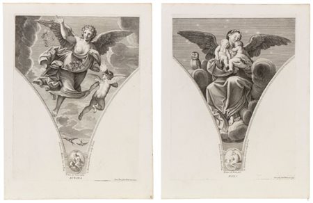 Giovanni Girolamo Frezza (1659 - 1748) 
Aurora | Nox 1704
 