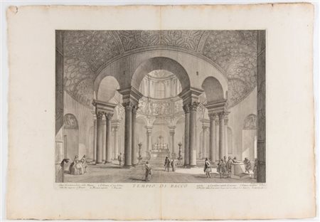 Giovanni Battista Piranesi (Mogliano Veneto, 1720 - Venezia, 1778) 
Tempio di Bacco (S. Costanza) 1756
 