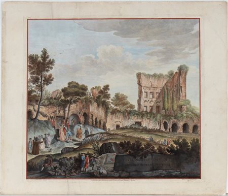 Marco Carloni (Roma, 1742 - 1796) 
Vestigia delle terme di Tito e loro interne pitture, da Franciszek Smuglewicz 1776
 
