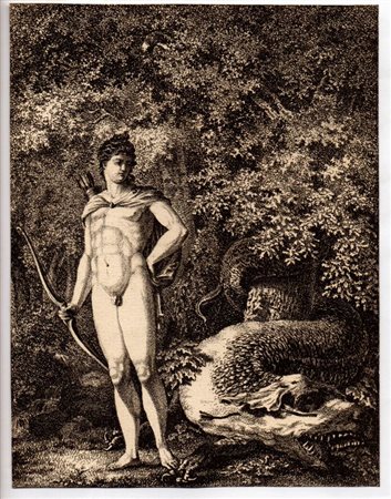 Salomon Gessner (Zurigo, 1730 - 1788) 
Apollo con drago 
 