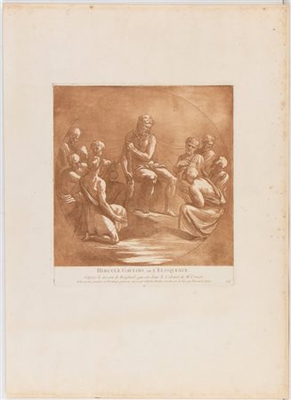 Charles Nicolas Cochin (1688 - 1754) 
Hercule gaulois, ou l'Eloquence, da Raffaello 
 
