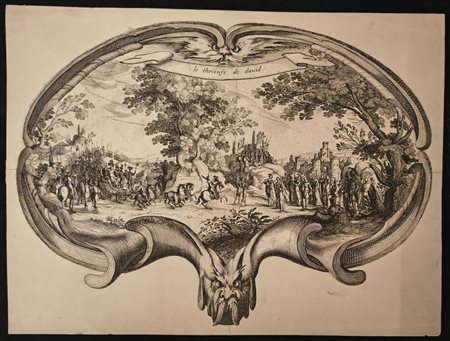 Charles Nicolas Cochin II (1715 - 1790) 
Le thrionfé de David 
 