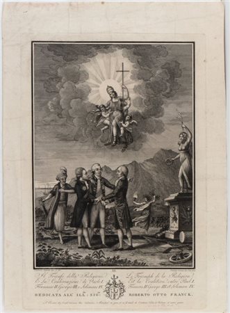Antonio Verico (Bassano, 1775 - Firenze, post 1822) 
Il Trionfo della Religione e la Coalizione di Paolo I, Francesco II, Giorgio III e Solimano IV, da Vincenzo Seganti 1800
 