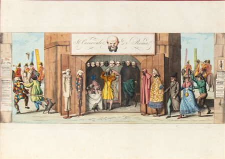 Karl Gustav Halmar Mörner (Stockholm, 1794 - Paris, 1837) 
Il Carnevale di Roma 1820
 