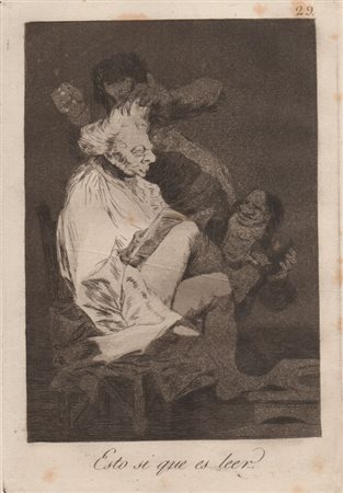 Francisco Goya (1746 - 1828) 
Esto sí que es leer 1799
 