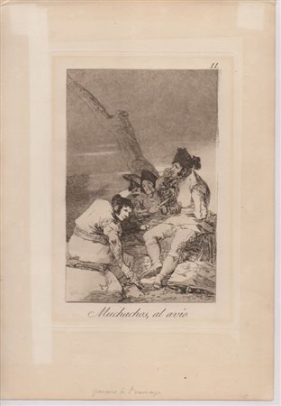 Francisco Goya (1746 - 1828) 
Muchachos al avío | ¿Quién más rendido? | Le descañona |  Subir y bajar 
 