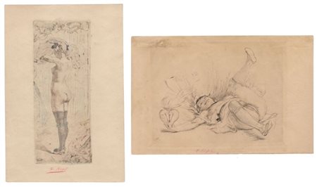 Félicien Rops (Namur, 1833 - Essonnes, 1898) 
Le cœur sur la main 
 