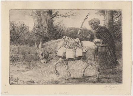 Alphonse Legros (1837 - 1911) 
Laitiere a Boulogne 
 