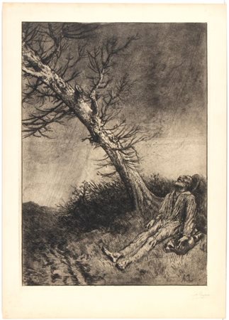 Alphonse Legros (1837 - 1911) 
La Mort du vagabond 
 