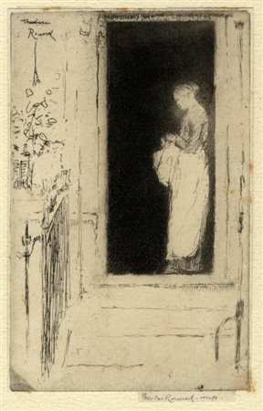 Théodore Casimir Roussel (1847 - 1926) 
Penelope, a doorway, Chelsea 1888
 