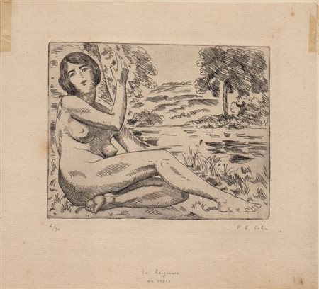Paul Émile Colin (1867 - 1949) 
Bagnante in riposo 
 