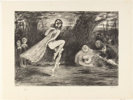 Ernest Gayac (Bordeaux, 1870 - Gironde, 1942) 
 Danseuse au pays des gnomes 
 