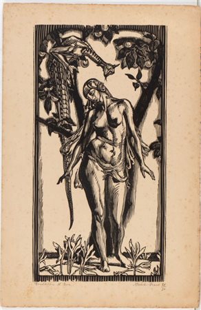 Marcel Roux (Bessenay, 1878 - Chartres, 1922) 
Tentation d'Eva 
 