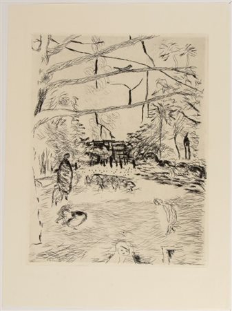 Pierre Bonnard (1867 - 1947) 
Le Parc Monceau 1937
 