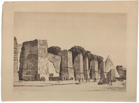 Louis Conrad Rosenberg (1890 - 1983) 
Piramide di Caio Cestio a Roma 
 