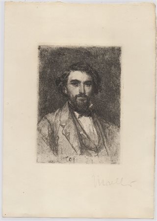 DOMENICO MORELLI (Napoli, 1823 - 1901) 
Autoritratto 
 