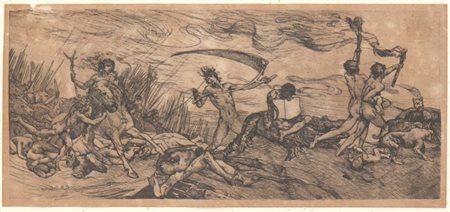 GIULIO ARISTIDE SARTORIO (Roma, 1860 - 1932) 
The Masque of Anarchy by Shelly 
 