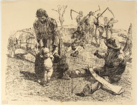 Giuseppe Graziosi (Savignano sul Panaro, 1879 - Firenze, 1942) 
I contadini 
 