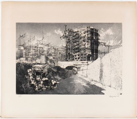RENZO VESPIGNANI (Roma, 1924 - 2001) 
Senza titolo 1958
 