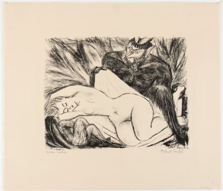 Robert Bonfils (1886 - 1972) 
Jupiter et Antiope 1950
 