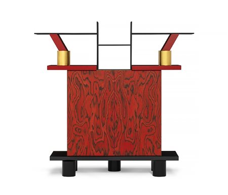 CREDENZA FREEMONT IN LEGNO LACCATO E MATERIALI VAR
