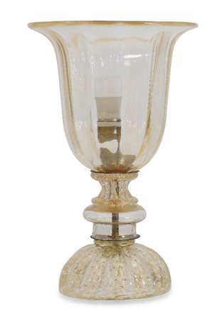 LAMPADA D'APPOGGIO IN VETRO, MURANO, XX SECOLO, a 
