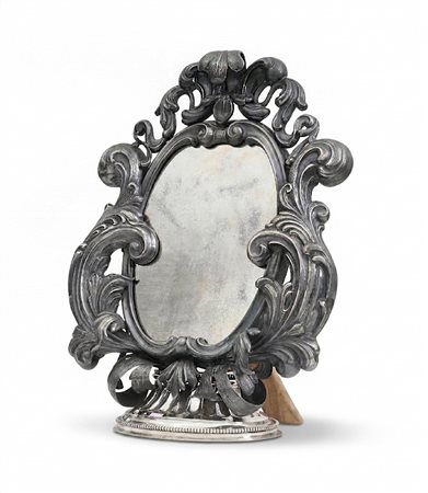 GRANDE SPECCHIERA DA TAVOLO IN ARGENTO STERLING, B