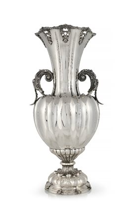 GRANDE VASO IN ARGENTO, MILANO, PUNZONI DEL FASCIO