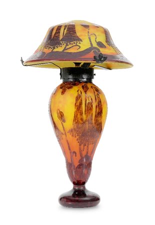 LAMPADA IN VETRO DOPPIO, LE VERRE FRANCAIS, 1920 C
