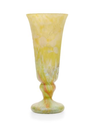VASO IN VETRO DOPPIO, DAUM NANCY, 1900 CIRCA, a tr