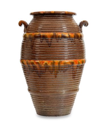 GRANDE VASO IN CERAMICA, CIMA, PERUGIA, XX SECOLO,