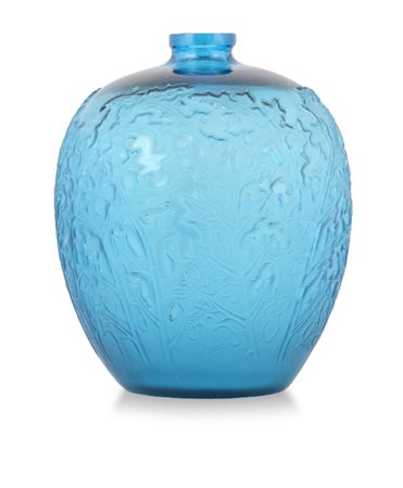 VASO ACANTHES" IN VETRO BLU, R"
