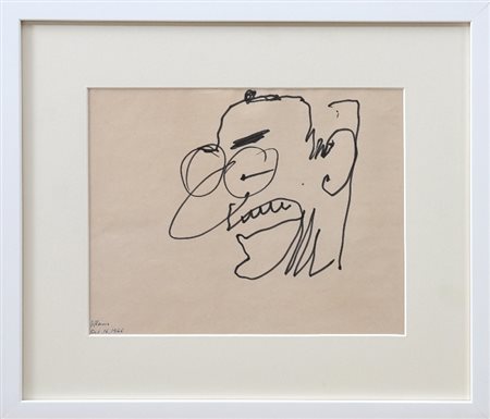 ALEXANDER CALDER - Portrait of Klaus Perl, 1966