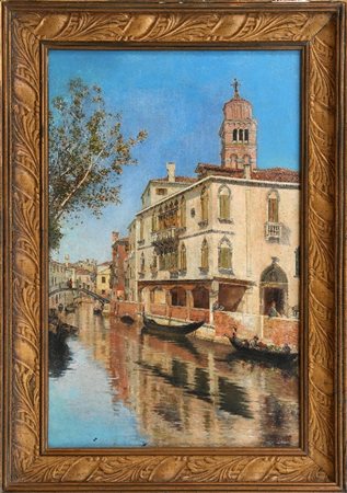DOMINGO LAPORTE - Canale a Venezia, 1891