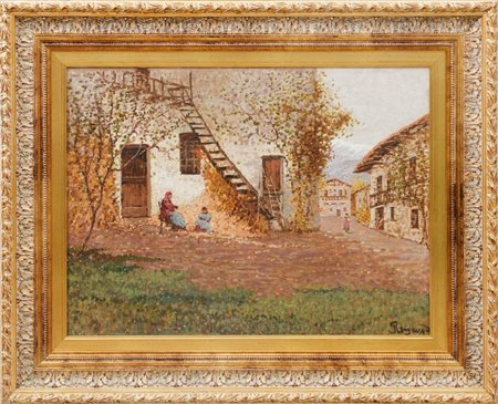ENRICO REYCEND - Aia d'autunno, (1920 ca)