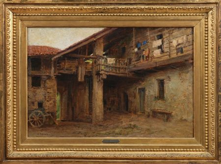 CARLO FORNARA - Interno di cortile
