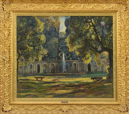 ANDREA TAVERNIER - Parco con fontana