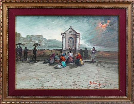 ROBERTO CARIGNANI - L'eruzione del Vesuvio (1944)