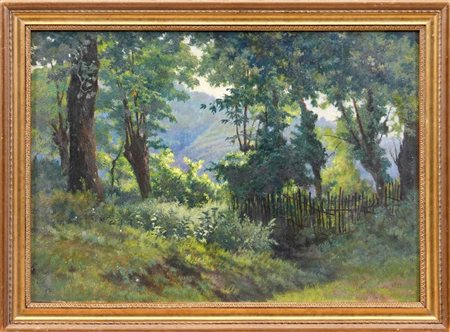 CAMILLO MERLO - Nel bosco, 1921