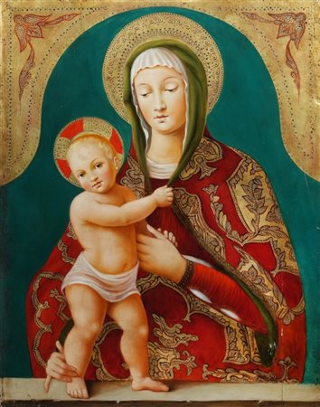 ANONIMO XX SECOLO - Madonna con bambino
