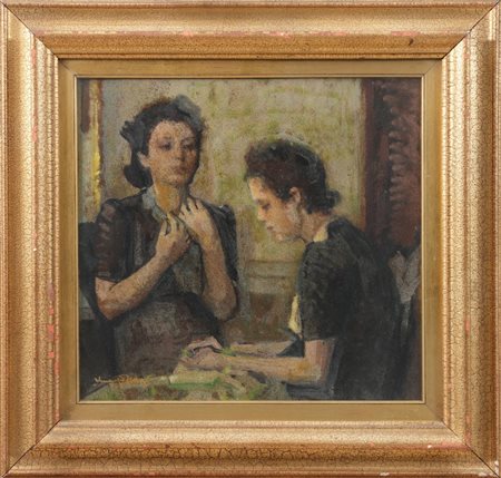 VENANZIO ZOLLA - Interno con figure