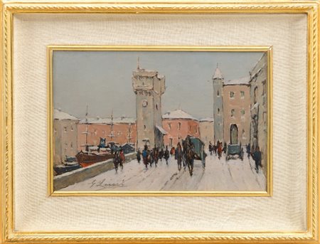 GIOVANNI LOMI - Savona sotto la neve