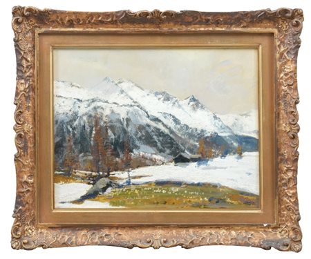 CARLO MUSSO - Paesaggio innevato