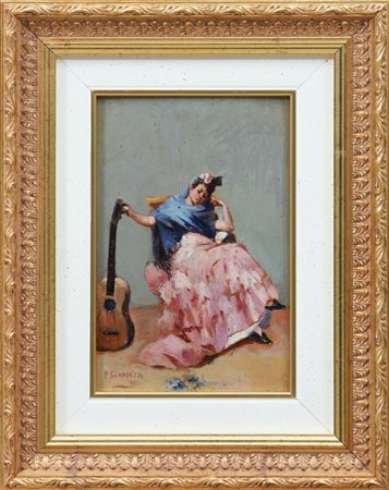 PIETRO SCOPPETTA - La musicante, 1896